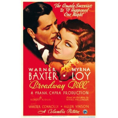 Broadway BIll Movie POSTER 27 x 40 Warner Baxter, Myrna Loy, B, NEW, USA   182553984338